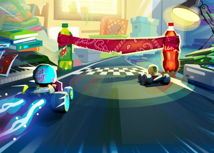 Racing kart game